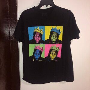 Notorious B.I.G. Graphic Black T-shirt, Size M